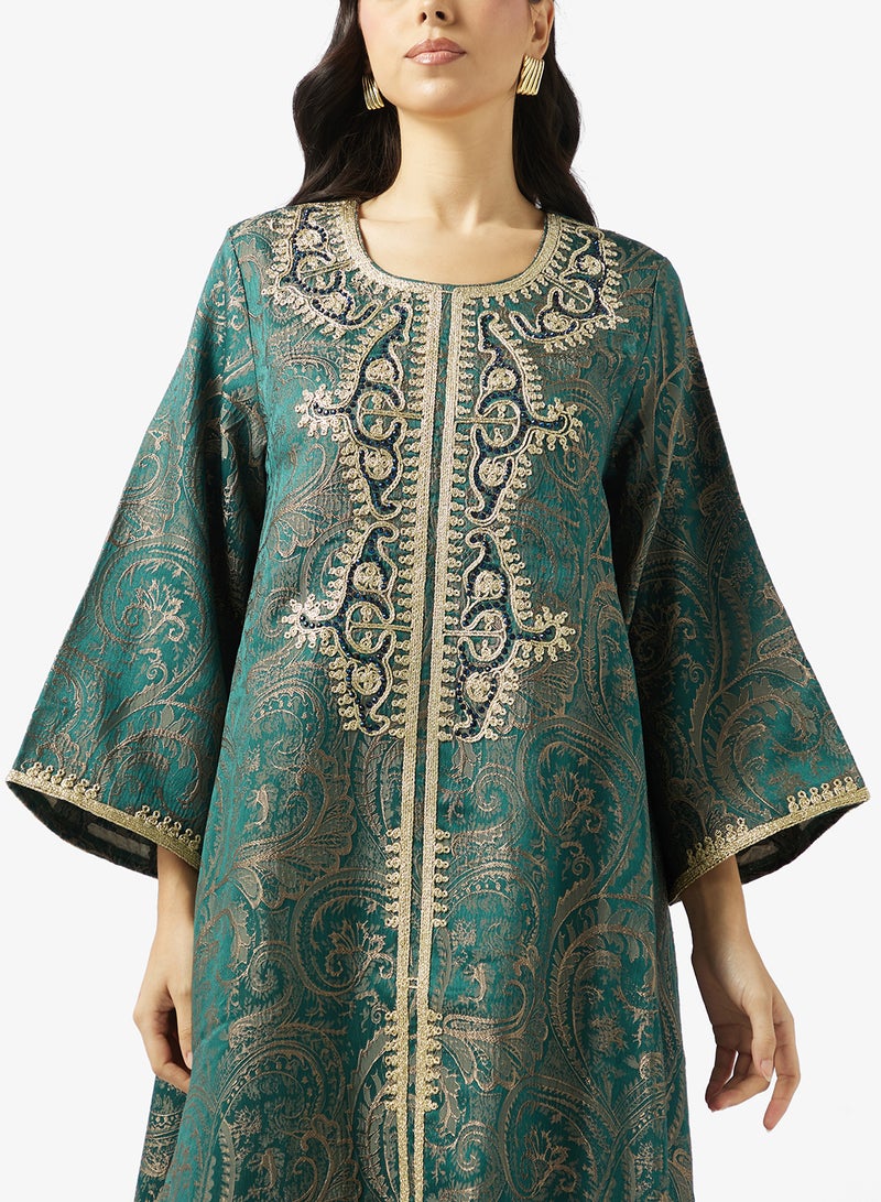 Khizana Embroidered Jalabiya - Image 3